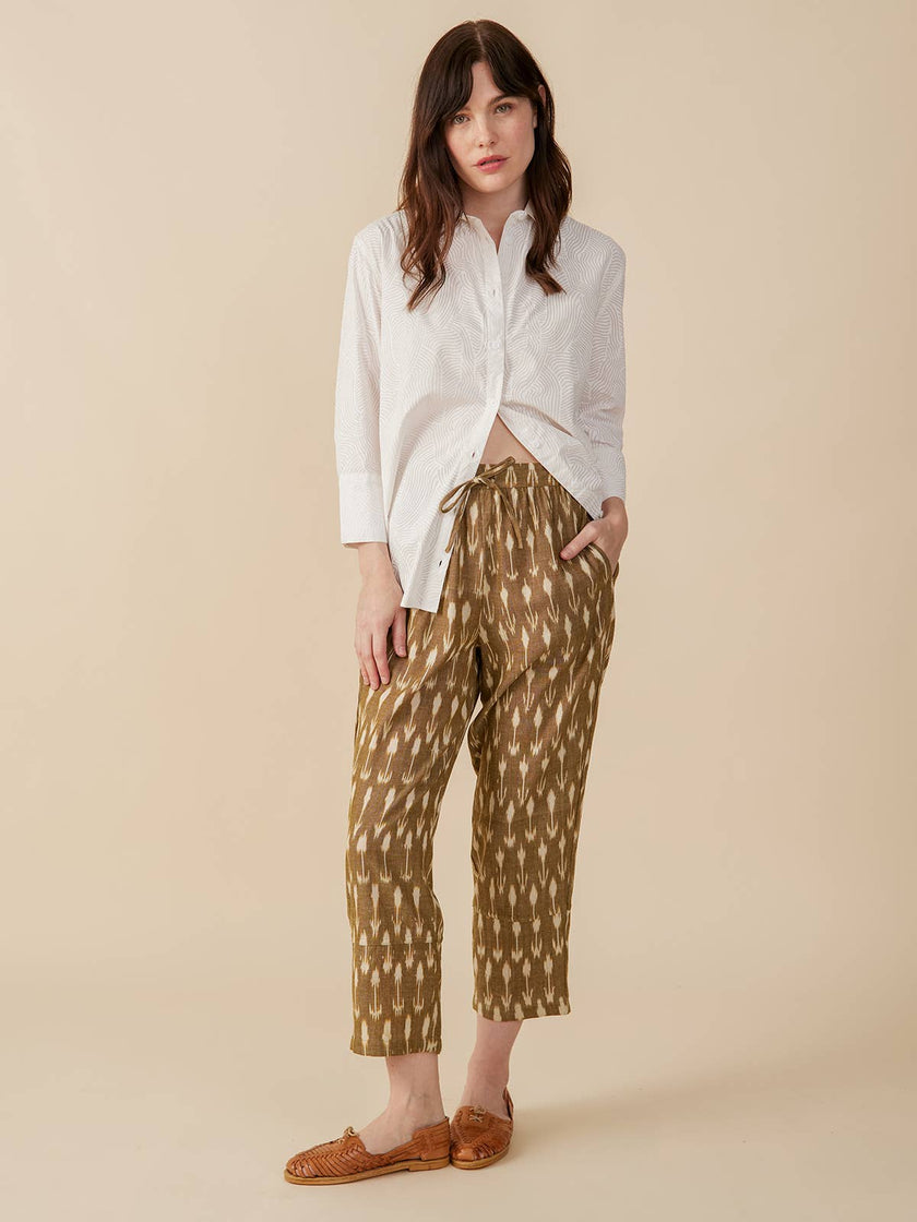 Mae Oversized Shirt White Waves: White Waves / XS