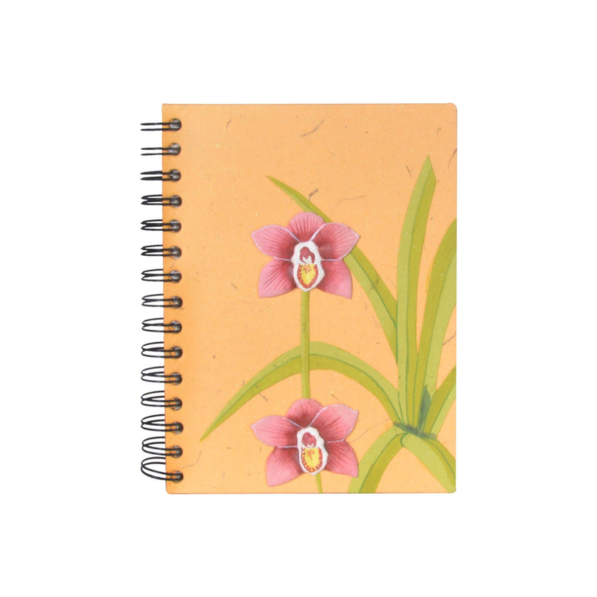 Large Notebook: Sweet Orchid Flower