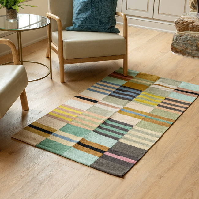 Rangeen Multistripe Kitchen Rug