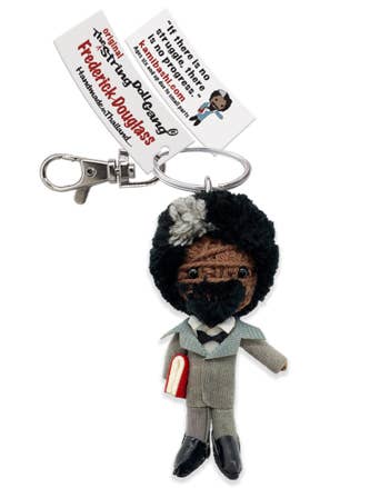 Frederick Douglass String Doll Keychain