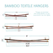 Bamboo Textile Hanger- up to 19''