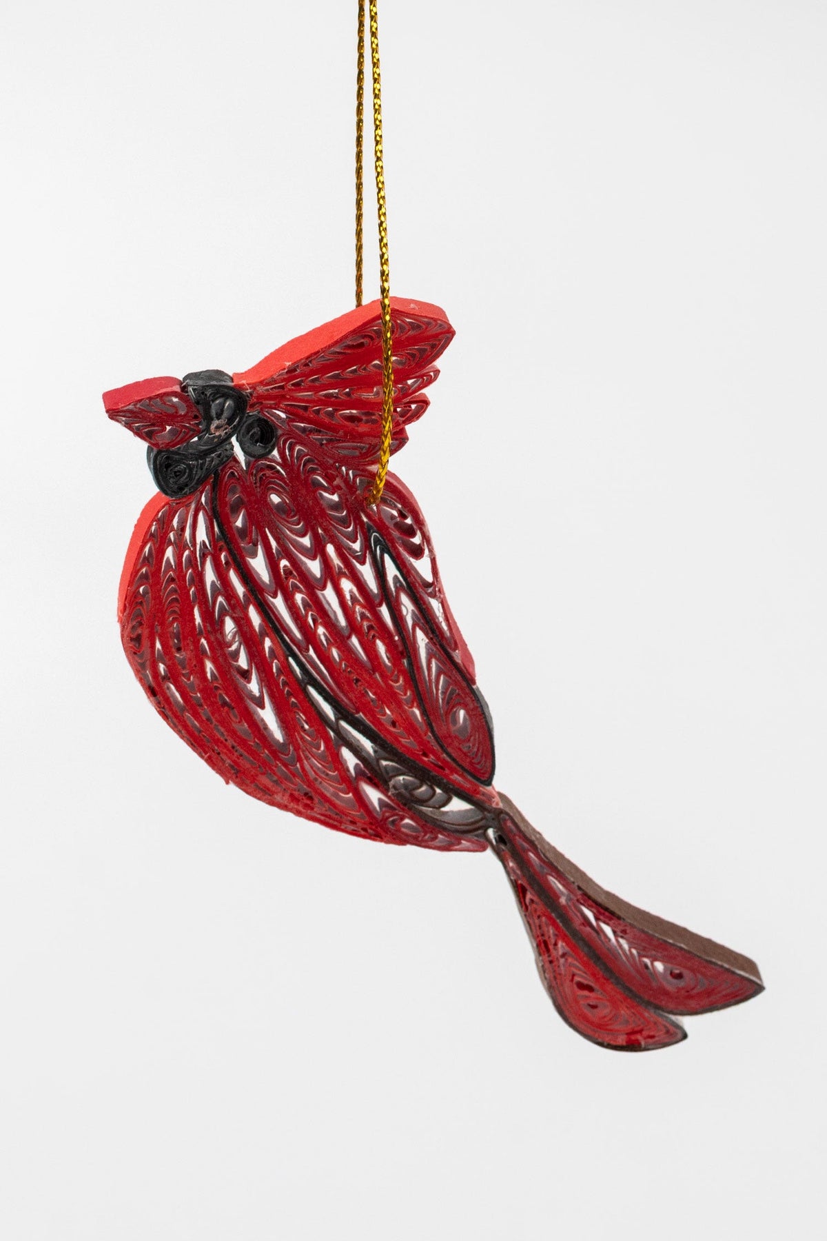 Quill Cardinal Ornament