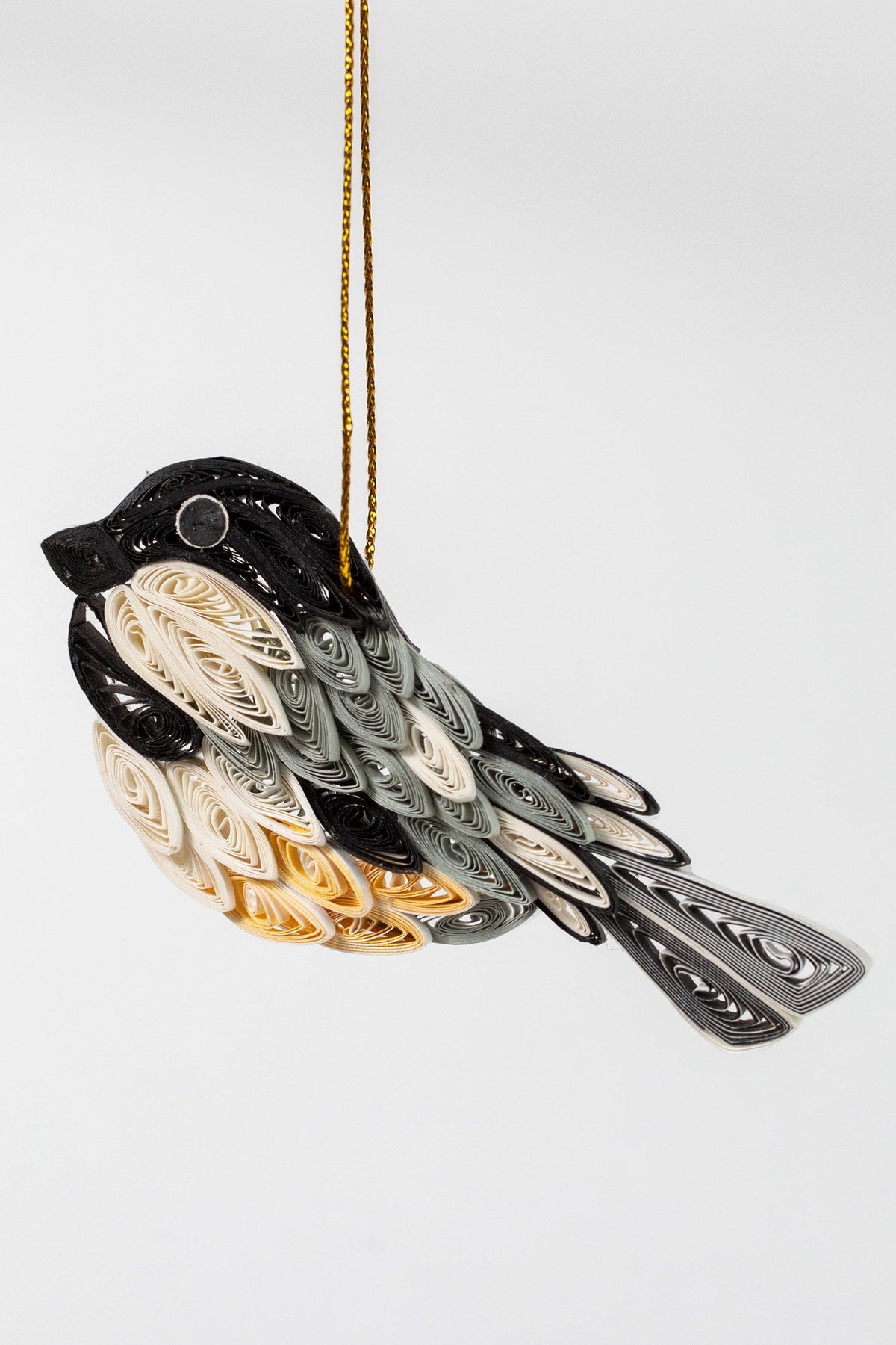 Quill Chickadee Ornament