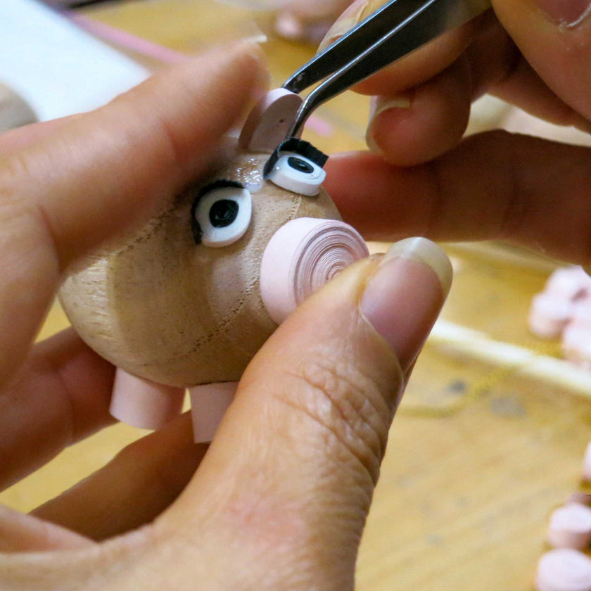 Smiling Pig Ornament