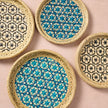 Phu An Bamboo Basket with Blue - 13.5