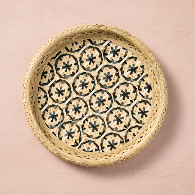 Phu An Bamboo Basket with Black - 13.5