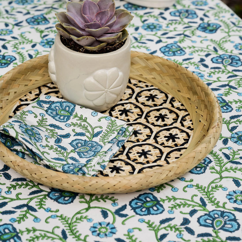 Phu An Bamboo Basket with Black - 13.5