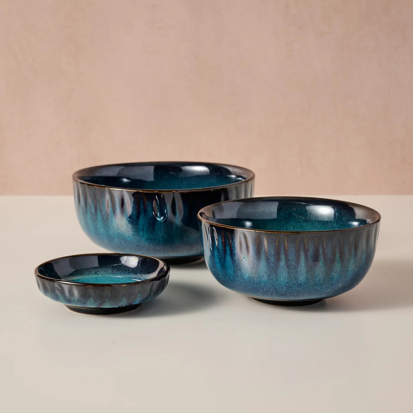 Tron Drip Glaze Olive Oil Dish