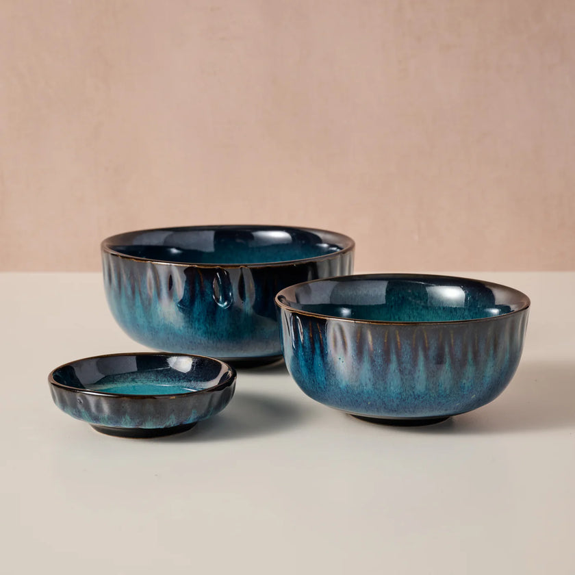 Tron Drip Glaze Olive Oil Dish