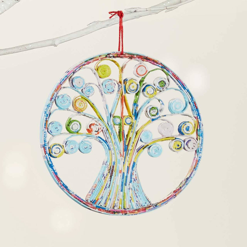Quilled Tree of Life Christmas Ornament