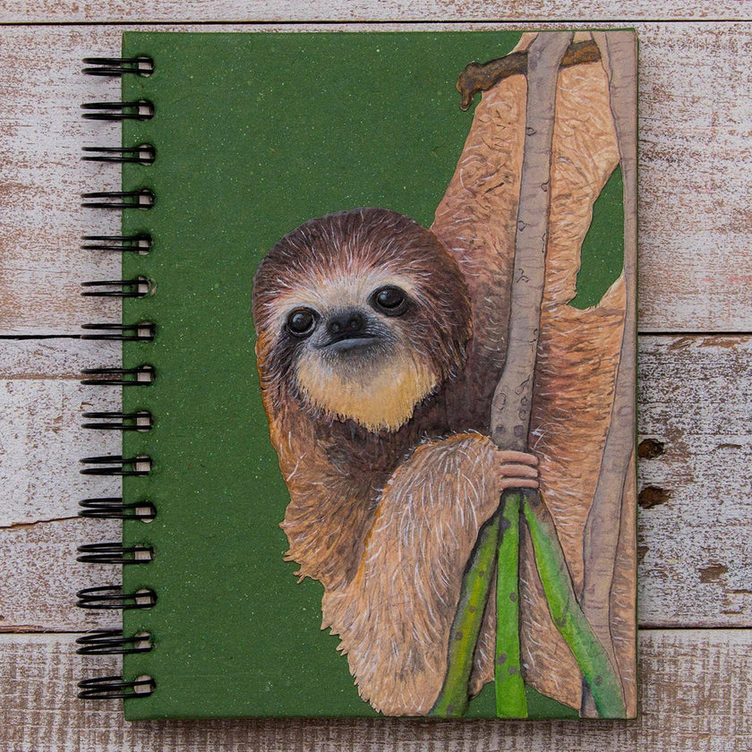 Large Notebook: Three-toed Sloth