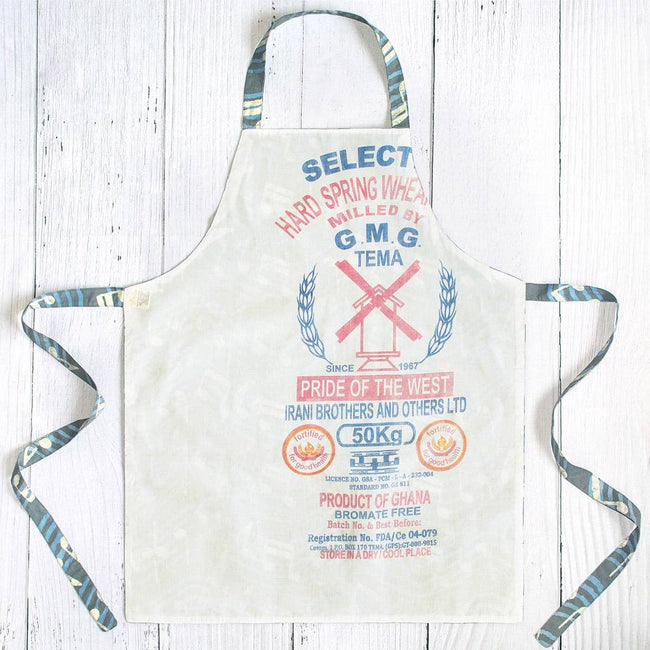 Apron Reversible: Music Notes - Charcoal-Organic