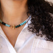 Bold Gemstone Beaded Necklace Lapis