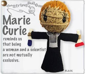 Marie Curie String Doll Keychain