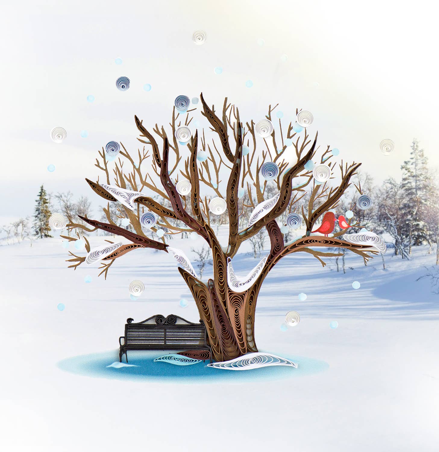 Winter Tree Greeting Card