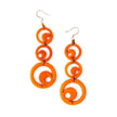 Moon Earrings: Orange