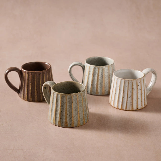 Sundara Conical Fluted Ceramic Espresso Mug