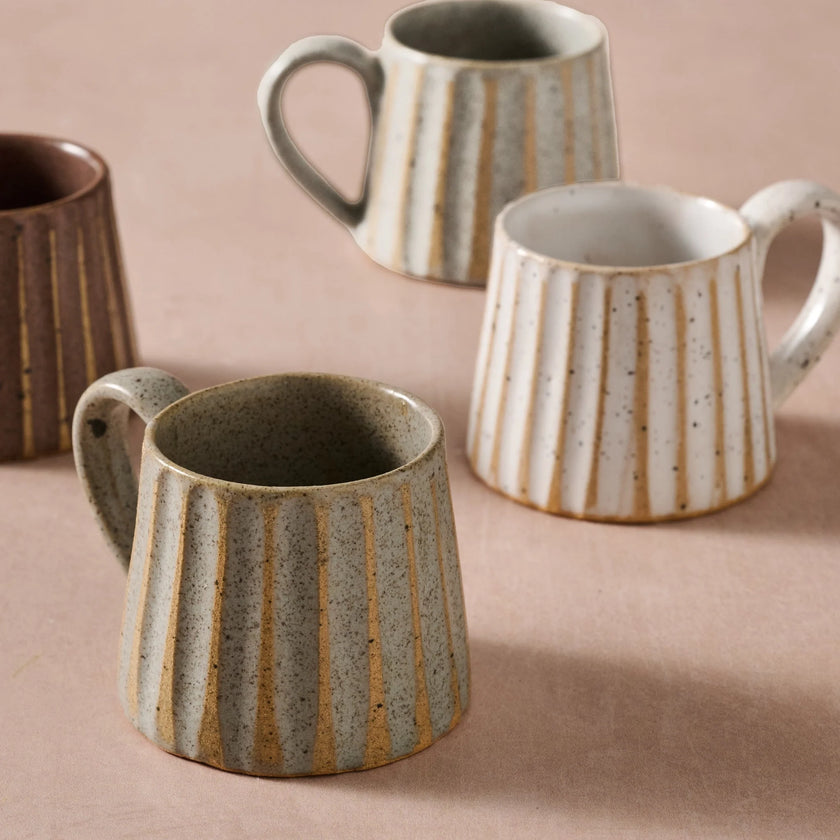 Sundara Conical Fluted Ceramic Espresso Mug