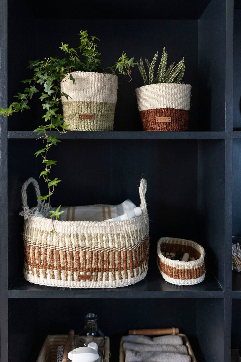 Large Oval Basket - Multi-color