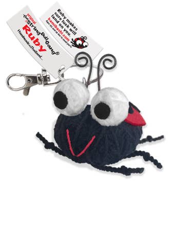 Ruby the Ladybug String Doll Keychain