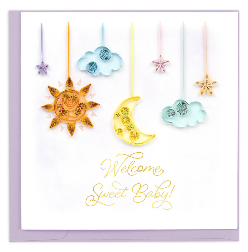 Night Sky Baby Greeting Card