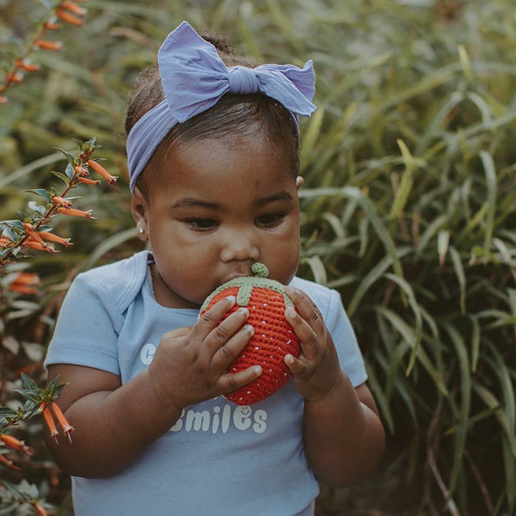 Pretend Play Food Rattle - Strawberry
