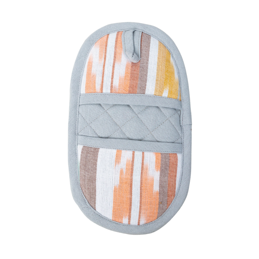 Double-Ended Oval Pot Holder: Slate