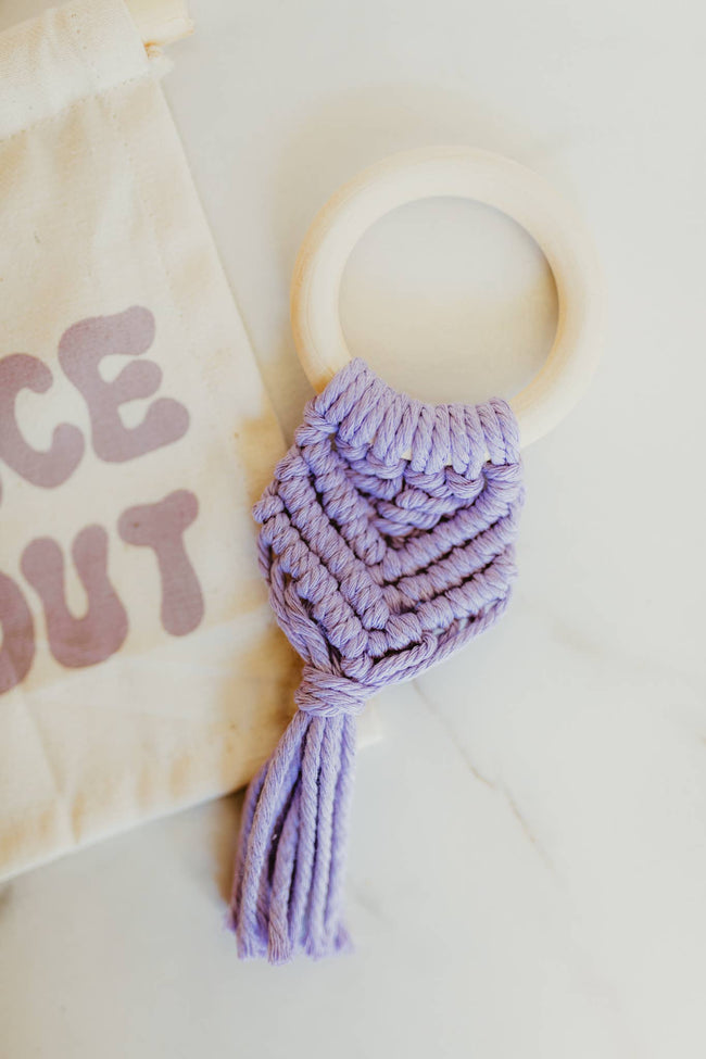 Macrame Teethers: Violet
