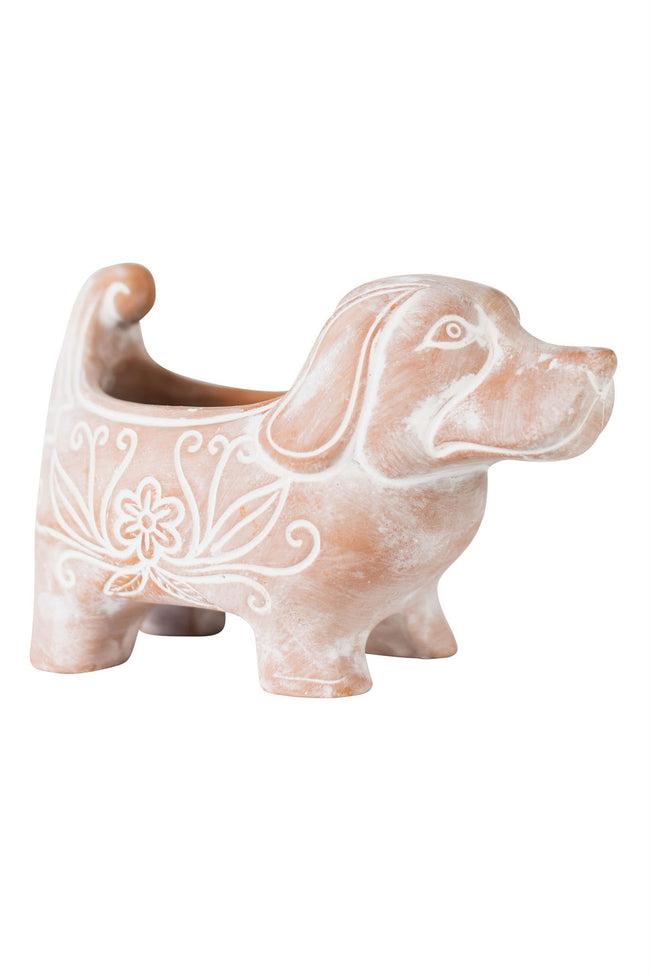 Terracotta Dog Planter (LG)