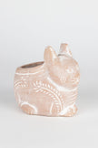 Petite Crouching Cat Planter