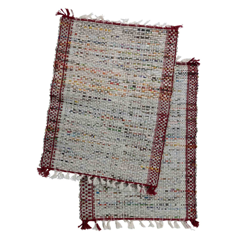 Eco-News Woven Placemats - Set of 2