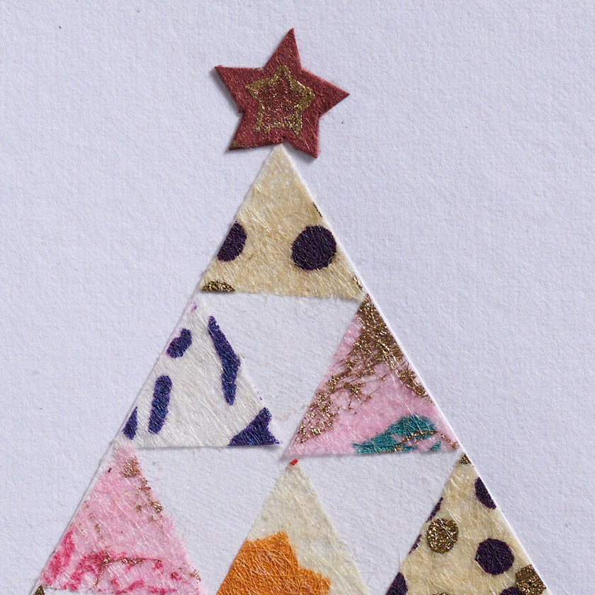 Tree of Triangles Christmas Card