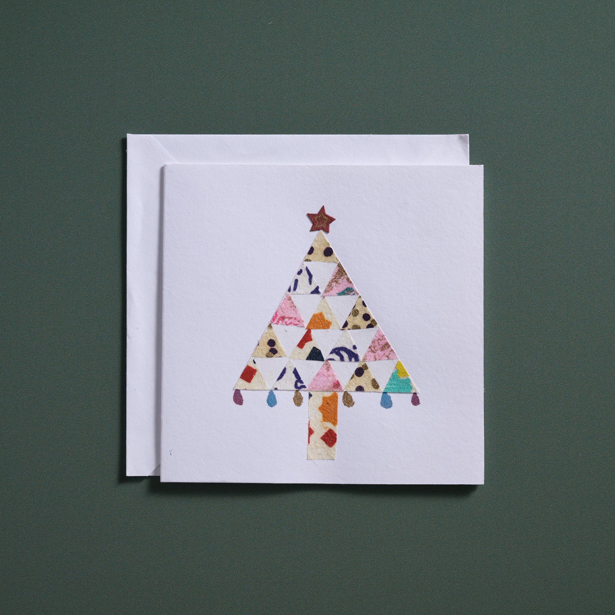 Tree of Triangles Christmas Card