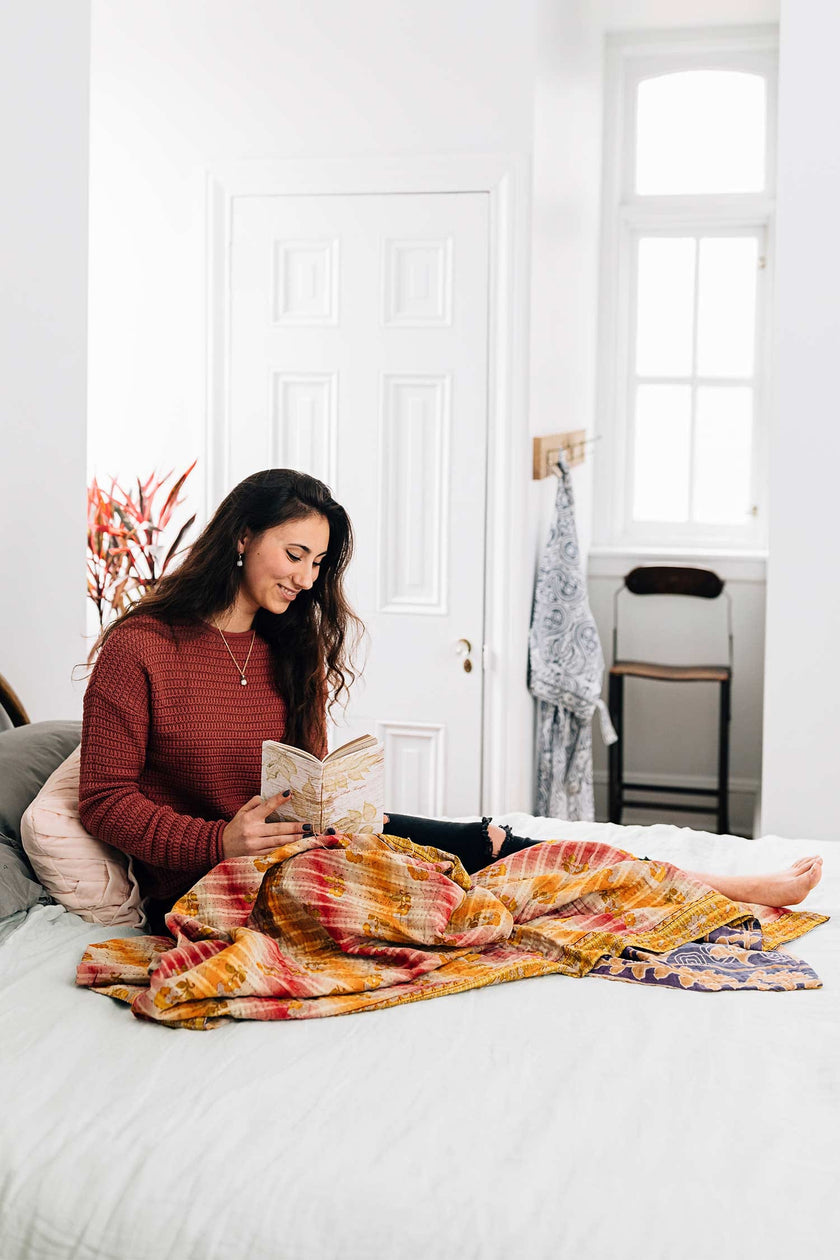 Sacred Sari Throw