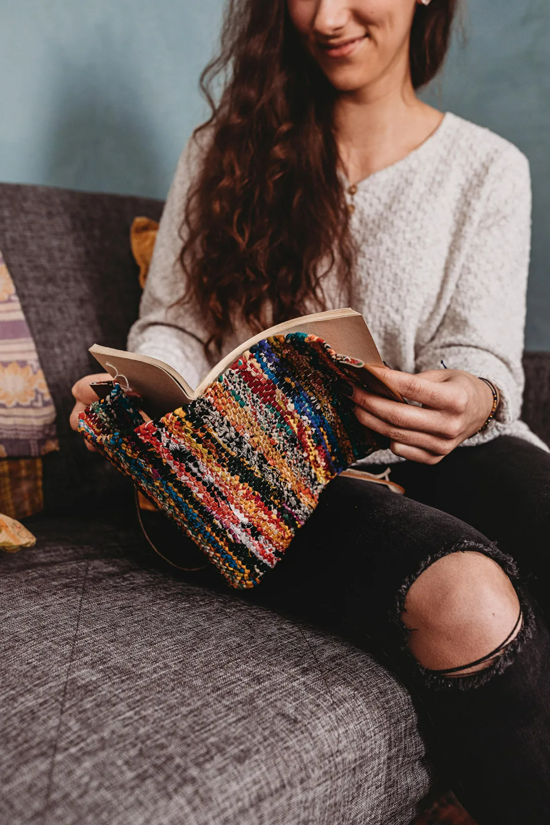 Woven Recycled Sari Journal