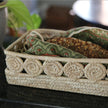 Palm Medallion Bread Basket
