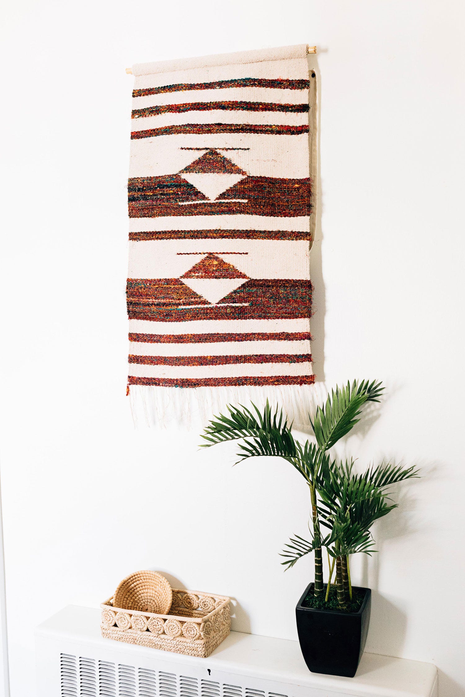 Palm Medallion Bread Basket