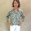 Pali Top- Bella Aqua in Lightweight Cotton