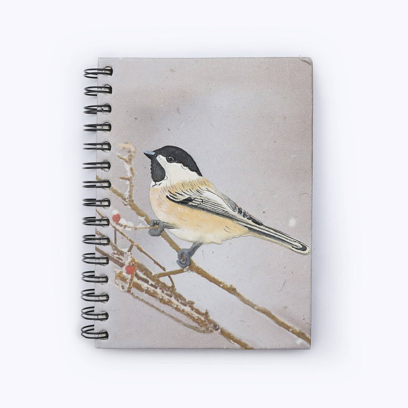 Large Notebook: Chickadee Design