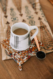 Copper & Silver Coffee Scoop