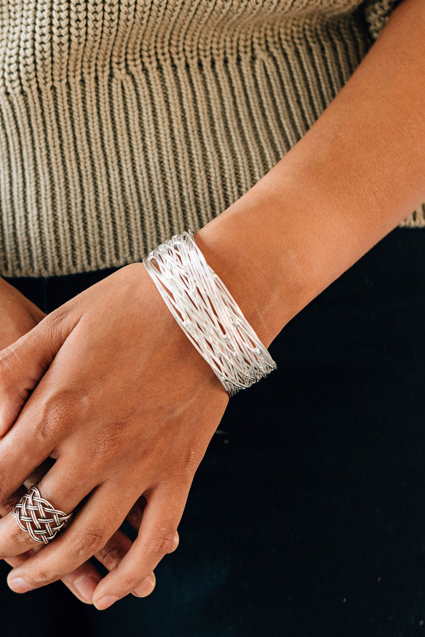 Flight of Silver Bracelet