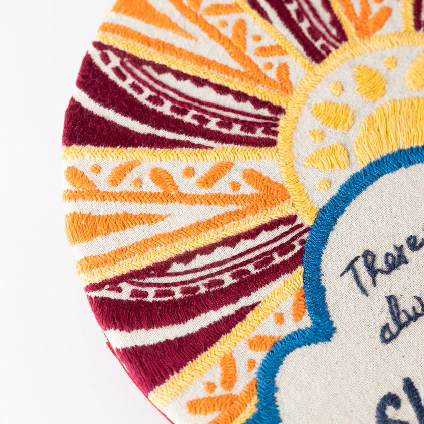 Prerak Sunshine Hand Embroidered Wall Art