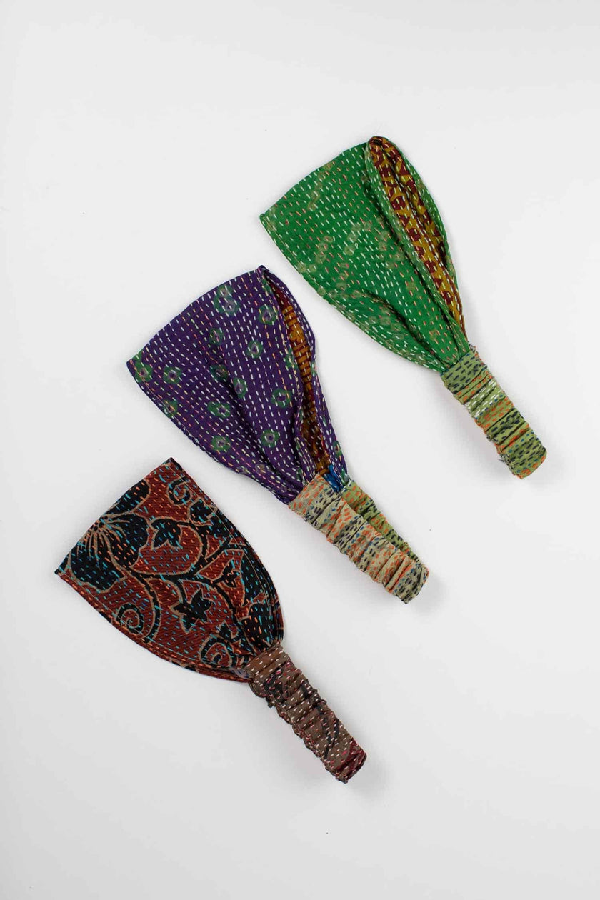 Kantha Stitch Headband