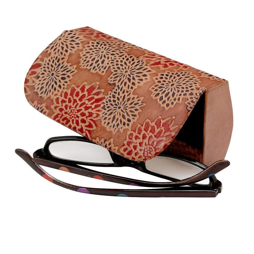 Leather Glasses Case Red