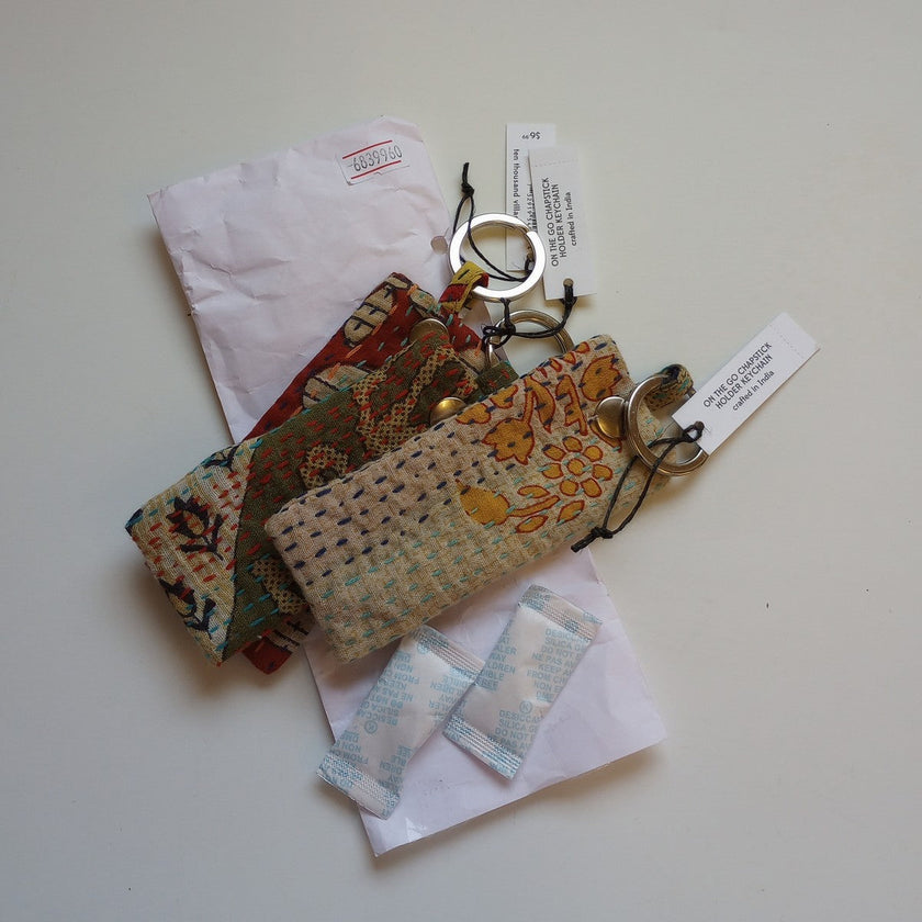 On the Go Lip Balm Holder Keychain