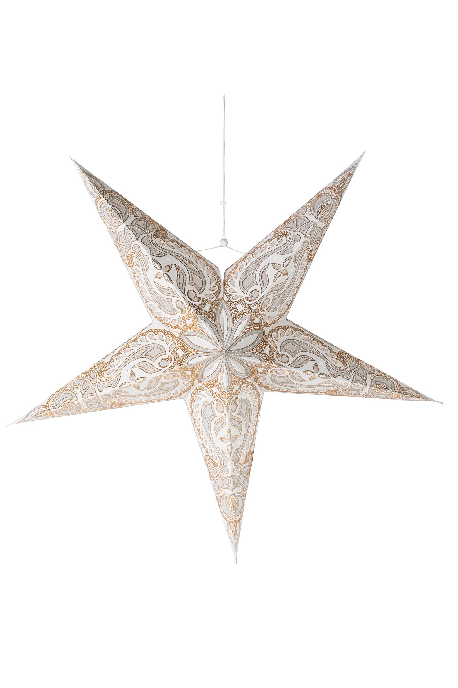 3D Paisley Paper Star