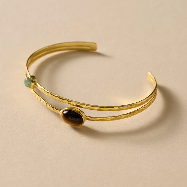 Sanja Tiger + Glass Stone Bracelet