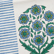 Devika Floral + Stripe Block Print Napkin