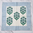 Devika Floral + Stripe Block Print Napkin