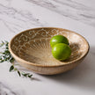 Aiza Handpainted Mango Wood Bowl